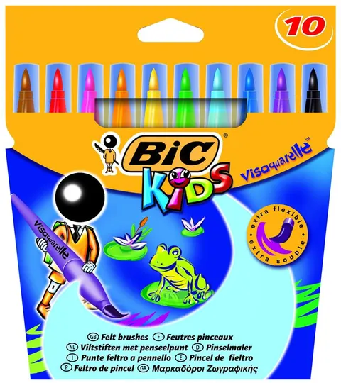 Pisaki pędzelkowe 10kol Visaquarelle BIC 8289641