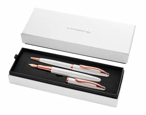 Zestaw Pióro Wieczne i Długopis Jazz Noble Elegance Pearl Pelikan 821865