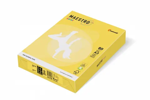 Papier xero A4 80 g żółty kanarkowy Maestro op.500 arkuszy IGEPA 941CY39A80