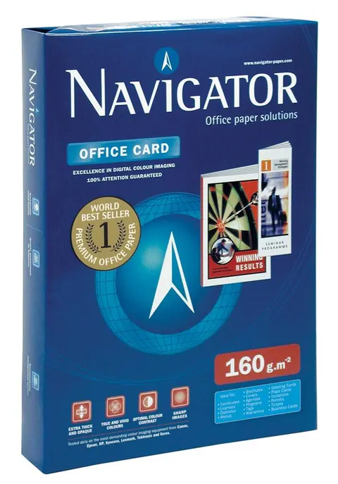Papier xero A4 160 g Navi Office Card IGEPA 8246A16
