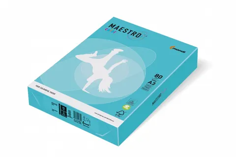 Papier xero A4 80 g niebieski Maestro op.500 arkuszy IGEPA 941AB48A80