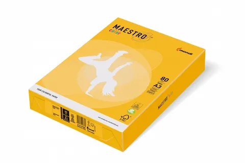 Papier xero A4 160 g żółty Maestro op.500 arkuszy IGEPA 941SY40A16