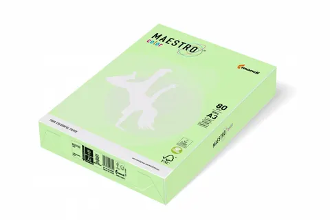 Papier xero A4 zielony jasny 500 ark. 80g Maestro Color MG28