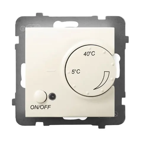 Ospel Aria Regulator Temperatury Z Czujnikiem Podpodłogowym Ecru