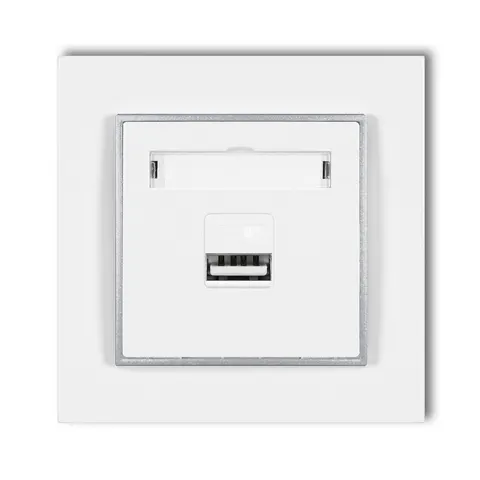 Gniazdo Ładowarka 1Xusb 2A Z Ramką Mini 00/07