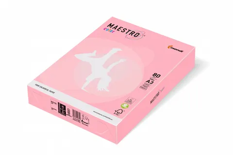 Papier xero A4 jasny różowy 500 ark. 80g Maestro Color OPI74