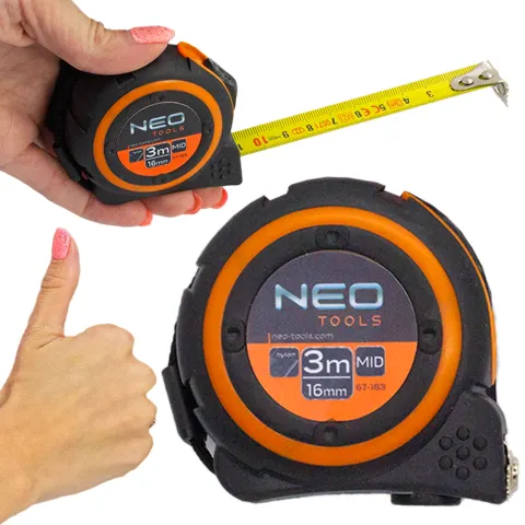 Miara zwijana stalowa 3m x19mm NEO TOOLS