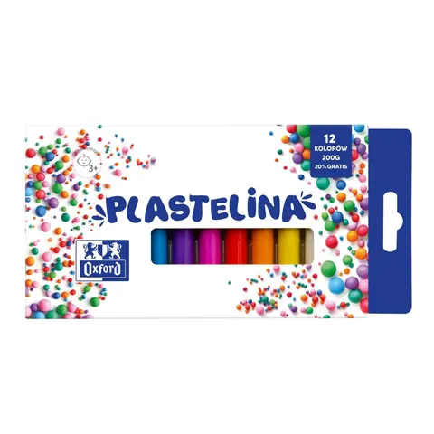 Plastelina 12 kolorów Oxford HAMELIN 400167086