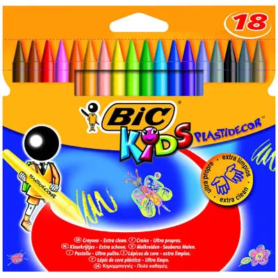 Kredki świecowe 18kol/120 Conte Plastidecor BIC 8297714
