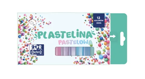 Plastelina 12 kolorów pastel Oxford HAMELIN 400178108