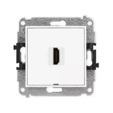 Karlik Mini biały Gniazdo 1x HDMI 2.0 bez ramki MHDMIBO-3