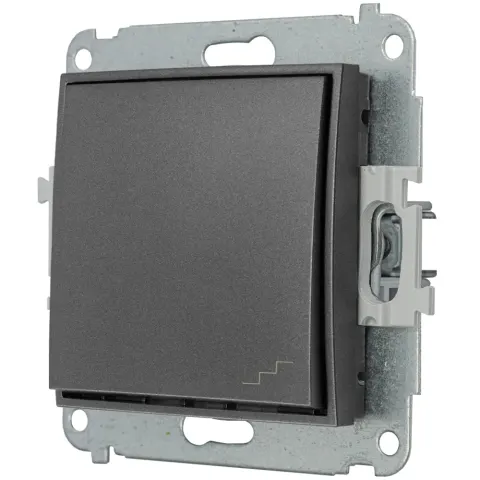 Mechanizm łącznika schodowego producent Karlik seria Mini kolor Grafitowy kod 11MWP-3