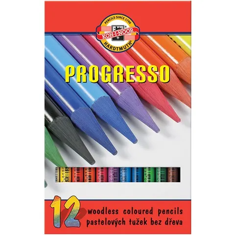 Kredki Progresso, zestaw 12 szt. Koh I Noor