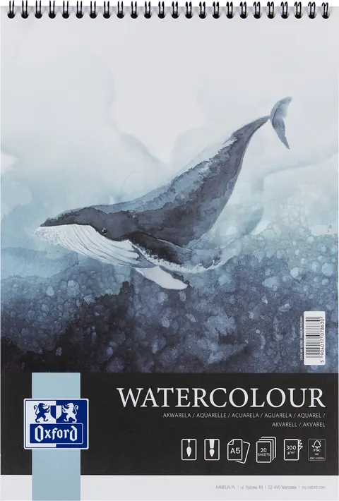Blok akwarelowy A5/20k na spirali Water Colour Oxford A 5 HAMELIN 400184068