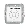 Karlik Mini biały mat Elektroniczny sterownik rolet przycisk centralny/dodatkowy bez ramki 25MSR-6