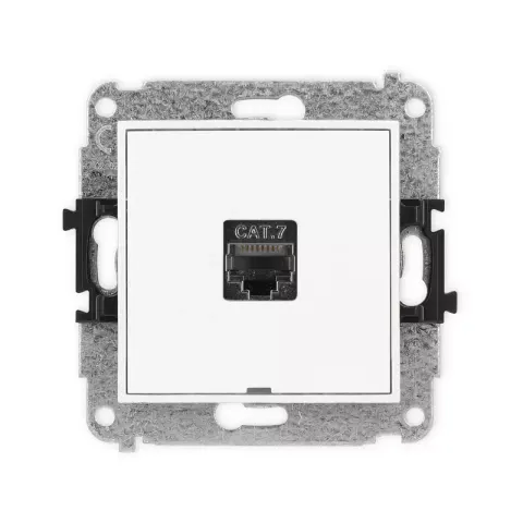 Karlik Mini biały mat Gniazdo komputerowe 1xRJ45 bez ramki 25MGKBO-9