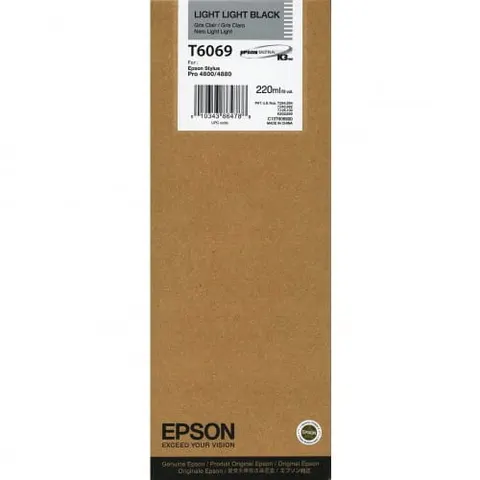 Tusz EPSON T6069 LLK – jasny czarny (220 ml)