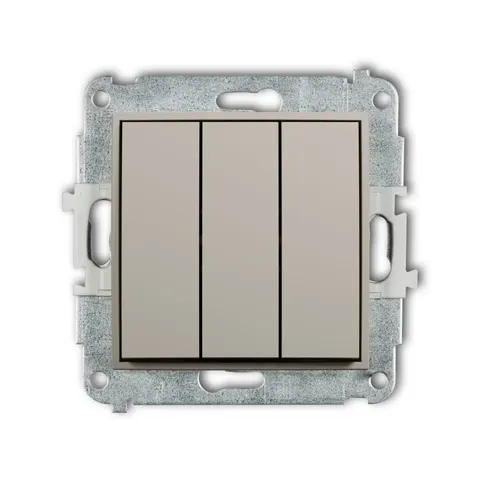 Karlik Seria Mini Mechanizm łącznika potrójnego kolor taupe symbol 60MWP-7