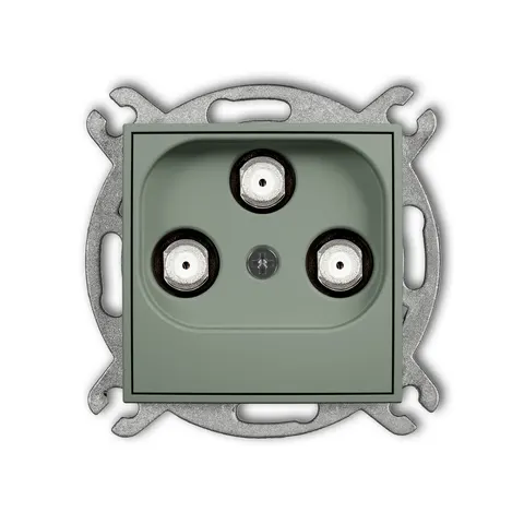 Karlik Seria Mini Mechanizm gniazda multimedialnego 3F DATA (UPC) kolor szałwiowy symbol 61MGMU