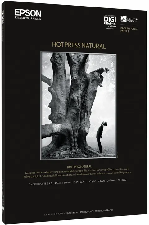 Papier EPSON Hot Press Natural 330 g/m2 - A2, 25 arkuszy