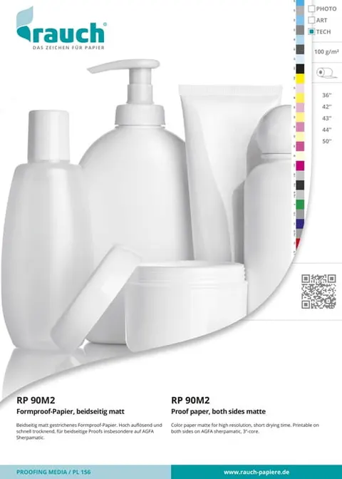 Dwustronny papier proofingowy RAUCH RP 90M2 - 1270mm x 75m