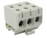 Złącze przelotowe 3‑p AL/CU 3x50mm2 szary montaż płaski na szynę DIN