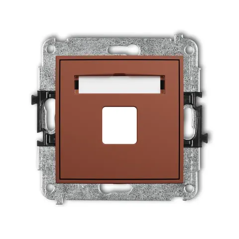 Karlik ICON Mechanizm gniazda multimedialnego pojednczego bez modułu (standard Keystone) 63IGM-1P
