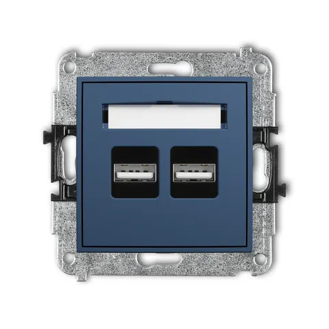 Karlik ICON Mechanizm ładowarki USB podwójnej 2xUSB A, 15,5W max., 5V, 3.1A 64ICUSB-6