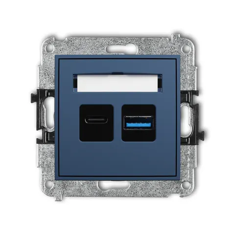 Karlik ICON Mechanizm ładowarki USB podwójnej USB C + USB A, 20W max. 64ICUSB-8