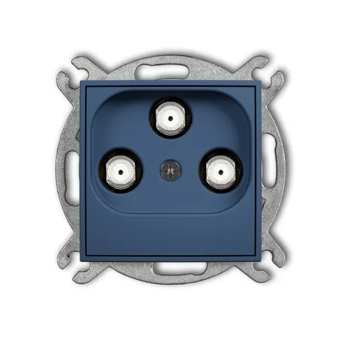 Karlik Seria Mini Mechanizm gniazda multimedialnego 3F DATA (UPC) kolor navy blue symbol 64MGMU