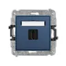 Karlik Seria Mini Mechanizm gniazda pojedynczego HDMI 2.1, 8K kolor navy blue symbol 64MHDMI-5