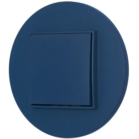 Włącznik pojedynczy z ramką okrągłą seria MINI kolor navy blue