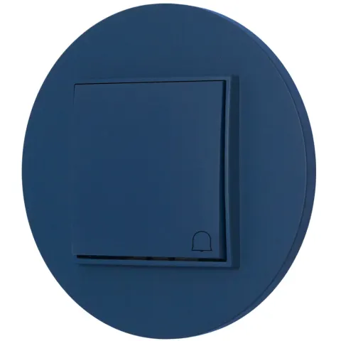 Włącznik dzwonkowy z ramką okrągłą seria MINI kolor navy blue