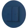 Włącznik roletowy zwierny z ramką okrągłą seria MINI kolor navy blue