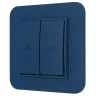 Włącznik roletowy z blokadą z ramką zaokrągloną seria MINI kolor navy blue