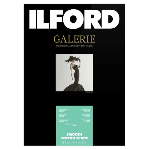 Papier ILFORD GALERIE Smooth Cotton Sprite 280 g/m2 - A4, 50 arkuszy