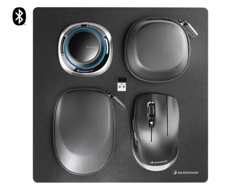 Zestaw 3DCONNEXION SpaceMouse Wireless Kit 2 Bluetooth - manipulator, mysz, podkładka