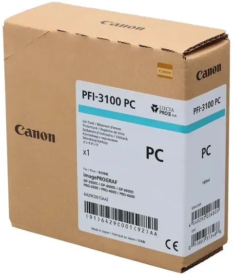 Tusz CANON PFI-3100 PC - jasny błękitny (160 ml)