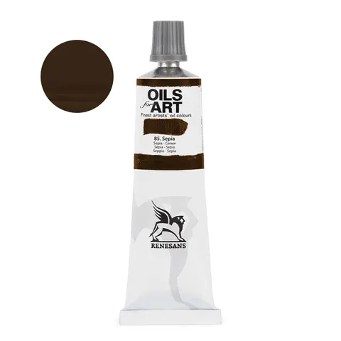 Farba olejna 60ml, sepia, Renesans, NR 85
