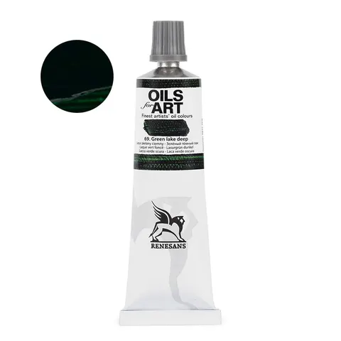 Farba olejna RENESANS 60 ml (69 - lak zielony ciemny)