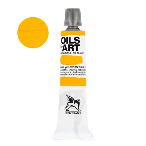 Farba olejna Renesans Oils for Art 20 ml - 10 Żółty kadmowy średni