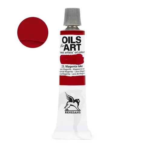 Farba olejna Renesans Oils for Art 20 ml - 23 Lazur magenta
