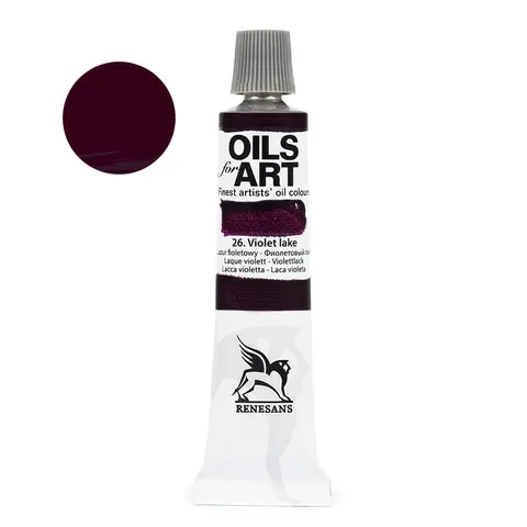 Farba olejna Renesans Oils for Art 20 ml - 26 Lazur fioletowy