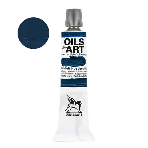Farba olejna Renesans Oils for Art 20 ml - 33 Błękit kobaltowy ciemny