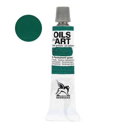 Farba olejna Renesans Oils for Art 20 ml - 39 Zieleń permanentna
