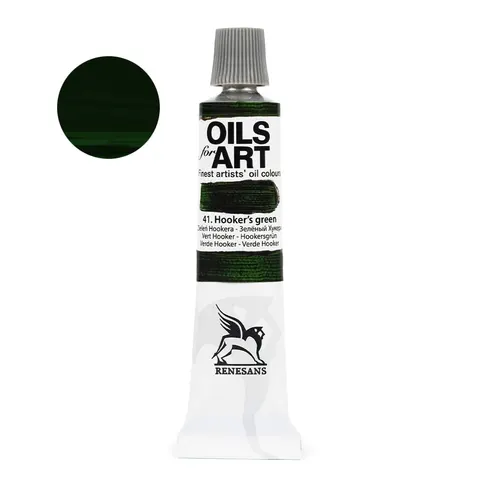 Farba olejna Renesans Oils for Art 20 ml - 41 Zieleń Hookera