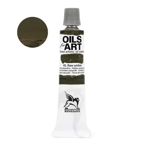 Farba olejna Renesans Oils for Art 20 ml - 45 Umbra naturalna