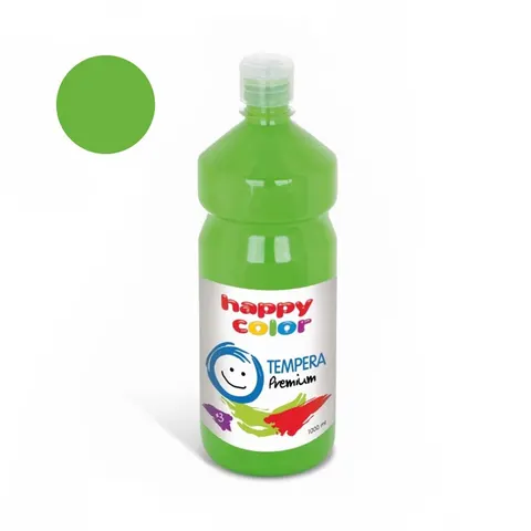 Farba plakatowa Tempera Premium Happy Color 1000ml - 51 Jasnozielony