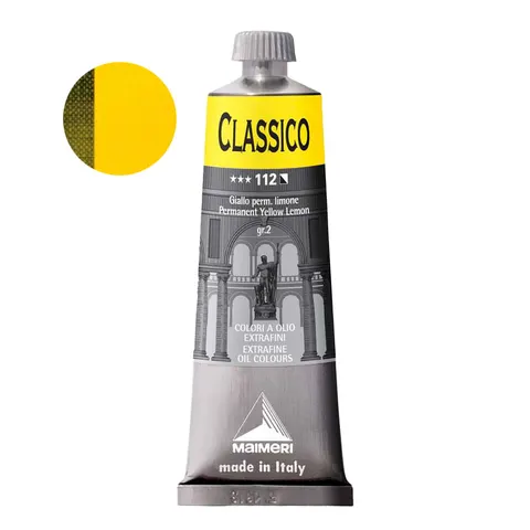 Farba olejna Maimeri Classico 60 ml - 112 Permanent Yellow Lemon