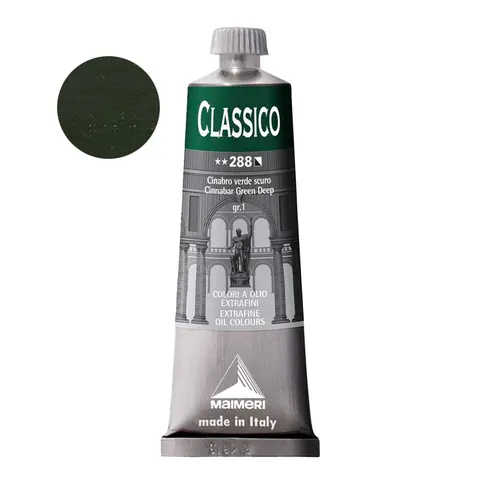 Farba olejna Maimeri Classico 60 ml - 288 Cinnabar green Deep